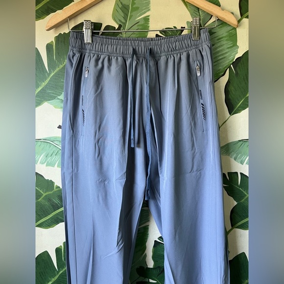 Blue Drawstring Activewear Pants Size M NWOT - Picture 3 of 7